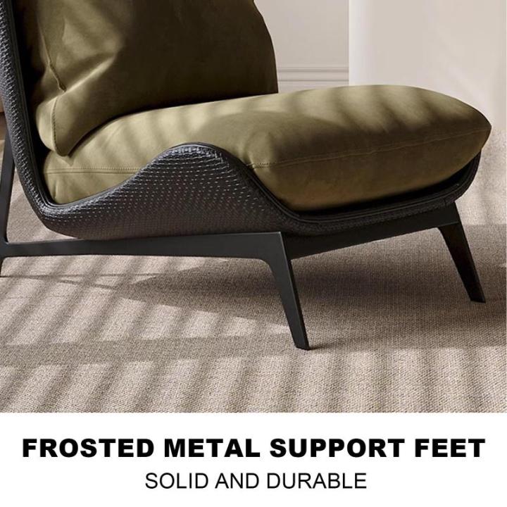 De Stoel van de vloerfauteuil met Rugsteun voor Woonkamer Slaapkamer Hotel Bruine Kleur