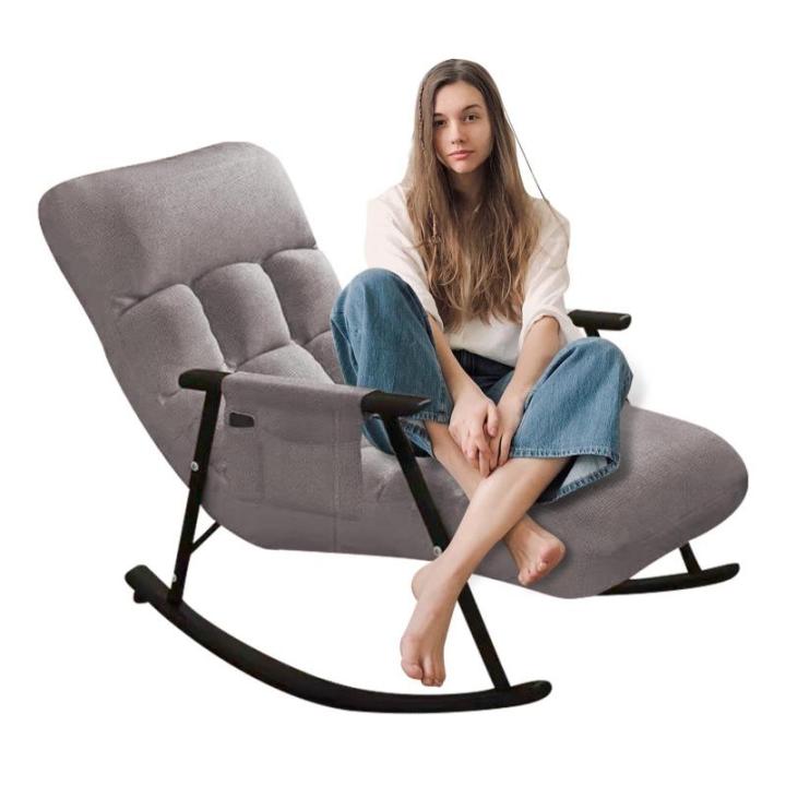 Schommelstoel – schommelstoel voor binnen, schommelstoel voor de slaapkamer, gevoerde ligstoelen, moderne schommelstoel, schommelstoel voor de tuin in de slaapkamer thuis, 83 x 5