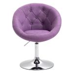 Havanna cocktailstoel, lounge, clubstoel, draaistoel, retro, barkruk, stof, lila