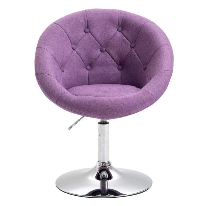 Havanna cocktailstoel, lounge, clubstoel, draaistoel, retro, barkruk, stof, lila