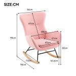 Fautedy Fautedy, moderne stijl, lounge relaxstoel voor kinderen, jongeren, cadeau, tv-stoel, stoel, stoel, woonkamer, schommelstoel (roze)