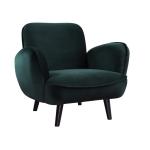 BEN, fauteuil, fluweel, groen