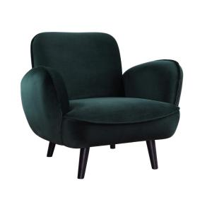BEN, fauteuil, fluweel, groen