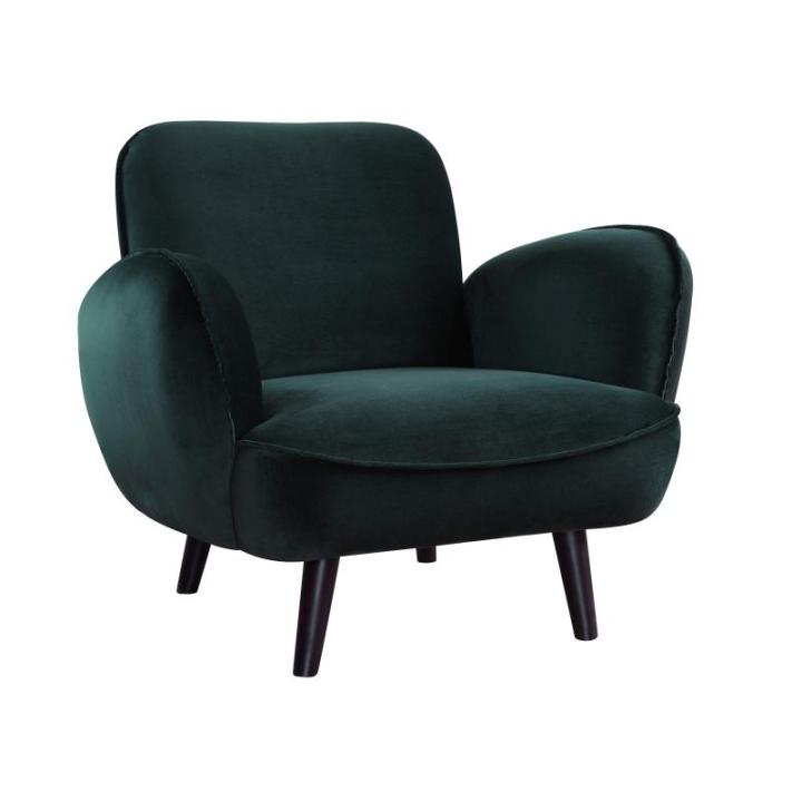 BEN, fauteuil, fluweel, groen