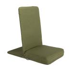 Mandir Vloerstoel met gevoerde rugleuning, meditatiestoel met extra dik zitkussen voor seminar-huizen, meditatie, op de vloer, standaard, groen (dusty green)
