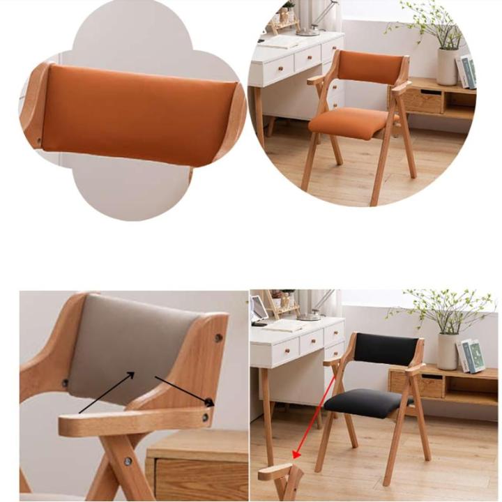 Rotan stoel, rotan stoel for thuisbalkon, opvouwbare stoel van boomstammen, installatievrij, eettafel en stoelen(Grau)
