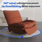 Relaxstoel, handmatige stoel, slaapstoel, draaistoel met rocking, ligstoel in de woonkamer, televisiestoel met verstelbare rugleuning, ruststoel voor senioren, borstvoeding geven