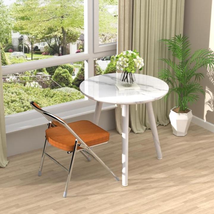 Set van 2 klapstoelen, gewatteerd, klapstoelen met metalen frame, klapstoel, campingstoel, klapstoel, balkon, tuin, stoelen, oranje, 100 kg belastbaar voor gasten en evenementen