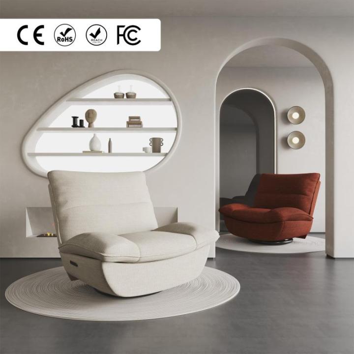 Relaxstoel, handmatige fauteuil, slaapstoel, draaistoel met rocking, ligstoel in de woonkamer, televisiestoel met verstelbare rugleuning, ruststoel voor senioren en borstvoeding (b
