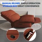 Relaxstoel, handmatige stoel, slaapstoel, draaistoel met rocking, ligstoel in de woonkamer, televisiestoel met verstelbare rugleuning, ruststoel voor senioren, borstvoeding geven