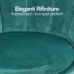 Tiffany fluwelen gestoffeerde stoel met schelp-rugleuning met poten van goud, stoel voor woonkamer en slaapkamer, super comfortabel, relaxstoel 69 x 71 x 84 cm