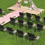 Klapstoel metaal - vouwstoel met soft-Skin gevoerd en rugleuning - zwarte klapstoel met armleuningen, klapstoel balkon camping klapstoelen vouwstoel klapstoel bijzetstoel gastensto