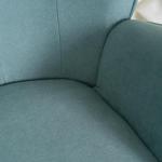 Leunstoelen, moderne relaxstoel loungestoel gestoffeerde stoel met massief houten poten, groente, 67x51,5x103,6cm