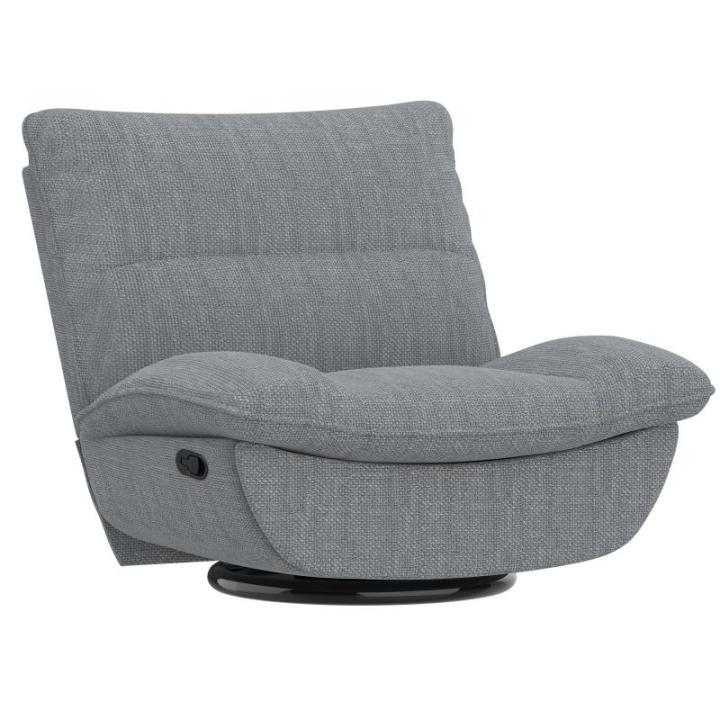Relaxstoel, handmatige stoel, slaapstoel, draaistoel met rocking, ligstoel in de woonkamer, televisiestoel met verstelbare rugleuning, ruststoel voor senioren en borstvoeding (Ligh